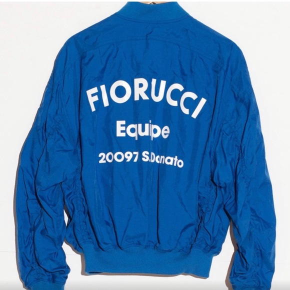Fiorucci Blue Logo Bomber Jacket - Picture 3 of 6